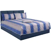Westfalia Tagesdecke, blau (blau, grau), B:175cm L:225cm, Polyester, SCHLAFKOMFORT, Tagesdecken, Tagesdecke