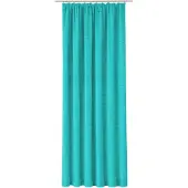 Wirth Vorhang "Trondheim B" Gr. 8, blau (türkis), B:172cm H:160cm, Chenille, Polyacryl, Gardinen, Vorhang, nach Maß
