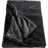 Sportalm Wohndecke KITZBÜHEL "Moscow Mule Fur", schwarz (schwarz, schwarz, anthrazit), B:130cm L:170cm, Polyester, Wohndecken, Wohndecke, aus weichem Kunstfell, Kuscheldecke