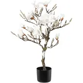Creativ Green Winterliche Kunstpflanze "Weihnachtsdeko" Baum mit beschneiter Optik