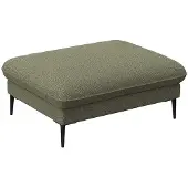 FLEXLUX Pouf "Salino, Fußhocker, Sitzhocker, Polsterhocker", grün (moss), B:97cm H:43cm T:76cm, 100% Polyester, Poufs, Pouf, Kaltschaum & Stahl-Wellen, Füsse Schwarz