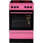 Amica Elektro-Standherd "SHC 11507 PI", Energieeffizienz: A, pink, Herdsets, Kompakter Kochkomfort für den täglichen Küchenalltag, Elektro-Standherd