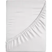 Casatex Spannbettlaken "Jersey-Elasthan", silber (silberfarben), 1 Stk., Jersey, 180-200x200-220 30cm, Jersey, Obermaterial: 96% Baumwolle, 4% Elasthan, Bettlaken, Spannbettlaken, mit Elasthan