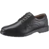 Josef seibel Schnürschuh "Alastair", Herren, Gr. 41, Leder, schwarz, Glattleder, unifarben, Schuhe Schnürschuh, mit feinen Ziernähten, Freizeitschuh, Halbschuh, Schnürschuh