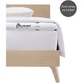 Fleuresse Spannbettlaken "Topper", weiß, B:180cm, Jersey-Elasthan, Obermaterial: 96% Baumwolle, 4% Elasthan, Bettlaken, Spannbettlaken, aus Jersey-Elasthan, für eine Matratzenhöhe bis 10 cm