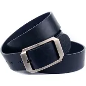 Anthoni Crown Ledergürtel , Damen, Gr. 110, blau (dunkelblau), Leder, unifarben, Gürtel Ledergürtel, Vollleder Jeansgürtel in dunkelblau