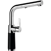 Schock Küchenarmatur SC-540 Puro Schwarz mit Ausziehbarer Brause Cristadur Premium Einhebelmischer Hochdruck