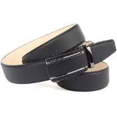 Anthoni Crown Ledergürtel , Herren, Gr. 85, schwarz, Leder, unifarben, Gürtel Ledergürtel