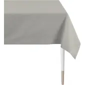Apelt Tischdecke "4362 Rips - Unifarben, schlichtes Design" Gr. 2, grau, B:100cm L:100cm, Baumwolle, Polyester, Tischdecken, Tischdecke, Wasser- und Schmutzabweisend, Waschbar