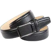 Anthoni Crown Ledergürtel , Herren, Gr. 85, schwarz, Leder, gepflegt, geprägtes Muster, leicht glänzend, unifarben, Gürtel Ledergürtel