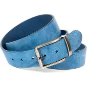 Anthoni Crown Ledergürtel , Damen, Gr. 105, blau (hellblau), Rindsleder, Gürtel Ledergürtel