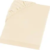 Castell Jersey Baumwoll Spannbettlaken weiß 140 x 190 - 150 x 200 cm