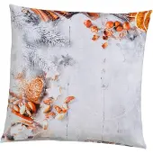 Casatex Kissenhüllen "cakes and nuts, Weihnachtsdeko", bunt (weiß, grau, braun), B:40cm L:40cm, Baumwolle, Obermaterial: 100% Baumwolle, Kissenbezüge, Kissenhüllen