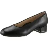 Ara Pumps "GRAZ", Damen, Gr. 6 (39), Leder, schwarz, Glattleder, Schuhe Pumps, Abendschuh, Festtagsschuh, Blockabsatz, glänzendes Detail am Absatz, Topseller