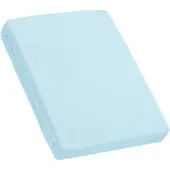 Kum Spannbettlaken "Frottee Spannbetttuch", blau (hellblau), L:200cm, Frottee, Obermaterial: 100% Polyester, Bettlaken, Spannbettlaken, bis ca. 30 cm Matratzenhöhe, weich & kuschelig