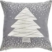 Done. Dekokissen DONE. "Snowfall", grau (grau, bedruckt), B:45cm H:1cm L:45cm, Polyester, Dekokissen_Sitzkissen_Kissenhüllen, Dekokissen, mit Glanzdruck
