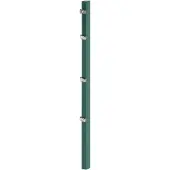 GAH Alberts Zaunpfosten ALBERTS, grün, B:6cm H:120cm T:4cm, Stahl, Zaunpfosten, Zaunpfosten, 60x40 mm für Doppelstabmattenzaun, 120 cm, mit Klemmlaschenbefestigung