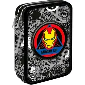 MCNEILL Federmäppchen COOLPACK "Etui XL, Marvel, Avengers, mit 2 Reißverschlüssen", Kinder, bunt (avengers), Polyester, Schreibgeräteetuis Federmäppchen, befüllt