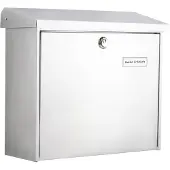 Burg wachter Briefkasten Comfort, Stahlblech verzinkt, weiß