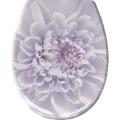 Kleine wolke WC-Sitz "Dahlia", lila (lvendel), B:37cm H:5cm L:45cm, Duroplast, WC-Sitze, WC-Sitz