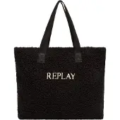 Replay Schultertasche Shopper Black schwarz
