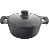 Metaltex X-PERT 310540 0000 Kochtopf inkl. Deckel, Gusseisen/Gussaluminium, 20 cm Durchmesser, Induktionsherd-geeignet, Antihaftbeschichtung
