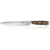 Metaltex Heritage Tranchiermesser, Fleisch Messer mit robustem Griff aus Pakka Holz, 1 Stück, Länge: 33 cm