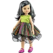 Paola Reina Puppe Vinyl Spielzeug Funky Kechu 32cm multikulturell
