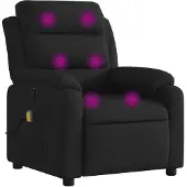 vidaXL Massagesessel Schwarz Stoff