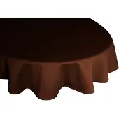 Wirth Tischdecke "NEWBURY" Gr. 1, braun, B:120cm L:160cm, Baumwolle, Polyester, Tischdecken, Tischdecke, oval