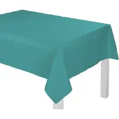 Wirth Tischdecke "NEWBURY" Gr. 1, blau (türkis), B:80cm L:80cm, Baumwolle, Polyester, Tischdecken, Tischdecke