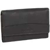 Mustang Leder Geldbörse Udine Long Wallet Black schwarz