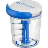 Tefal Jamie Oliver by Chop & Shaker 450 ml Weiß/Blau K1644344, Blau, Transparent, 120 mm, 110 mm, 97 mm, 270 g, 100 mm