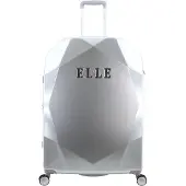 Elle Großer silberner Koffer Diamond