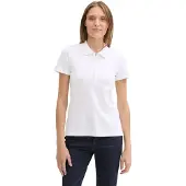 Tom Tailor Damen Piqueé Polo Shirt,20000 - White, XXL