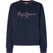 Pepe Jeans für Damen. PL581460 Sweatshirt Frida navy (S), Lässig, Baumwolle, Nachhaltig, Marine