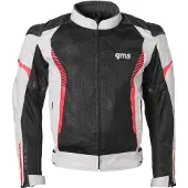 GMS Samu Mesh Grau Schwarz Rot Textiljacke Größe S