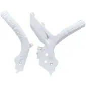 Rtech Plastic Frame Protectors Ktm 2019-20 White One Size