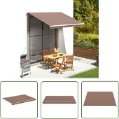 The Living Store Markisenbespannung Braun 3,5x2,5 m