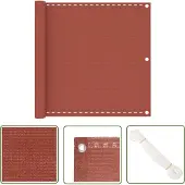 The Living Store Balkon-Sichtschutz Terracotta-Rot 90x300 cm HDPE