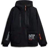 Superdry für Herren. MS110178A Skijacke Ultimate Rescue schwarz (M), Sportlich, Schnee, Recyceltes Polyester, Nachhaltig