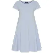 Sea Ranch Dot Kurzarm Langes Kleid