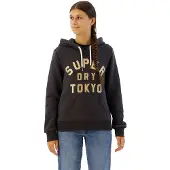 Superdry Glitter Graphic Logo Kapuzenpullover