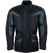 Roleff RO10003 Motorradjacke – Schwarz/Grau, wasserdicht, atmungsaktiv & mit Protektoren Größe: L,