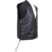 Roleff RO211 - Lederweste mit seitlicher Schnürung Größe: 4XL,