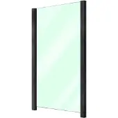 Staket Pro Zaun , grau (anthrazit), Pfosten: 2 Stk., Aluminium, Glas, Zaunelemente, Zaun, Glaszaun, Gesamtlänge: 1,217 m, 2 Pfosten