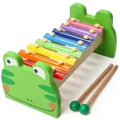 TOPBRIGHT Holzxylophon - Fröhlicher Frosch