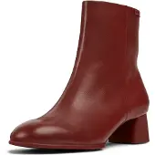 Camper für Damen. K400664-002 Katie burgunderfarbene Lederstiefeletten (37), 5 bis 8 cm, Lässig, Bordeaux