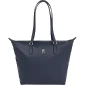 Tommy Hilfiger Blaue Damen Schultertasche – Umweltfreundlich mit Reißverschluss