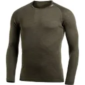 Woolpower - Lite Crewneck - Merinounterwäsche Gr XS oliv/braun